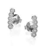 Kolczyki z diamentami z białego złota AJK_020